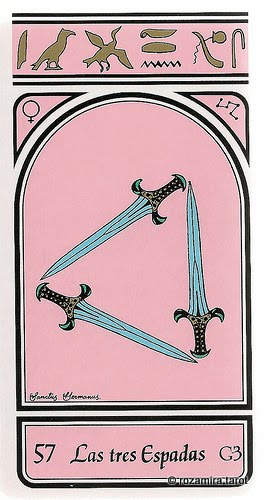 Carta 57 - Las tres Espadas